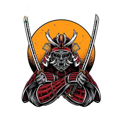 Automašīnu uzlīmes Samuraju briesmoņu uzlīmes Pielāgotas uzlīmes uz motocikla ārējām daļām Produkti Jauki, PVC personība, apdare