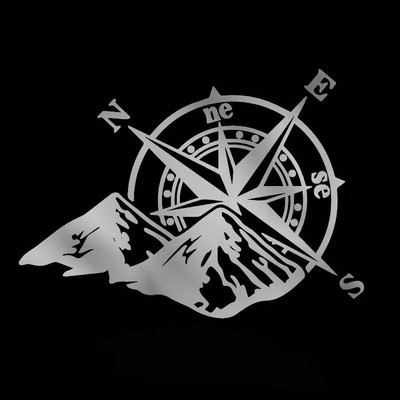 Auto laserkleebis mägikompass mood auto kere kujundamine kaunistuskleebis Värviline tagumine esiklaasi kleebised mootorratta PVC