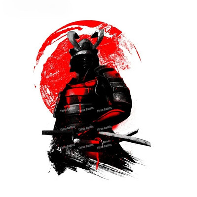 Naljepnica za automobil Smiješni samurajski demon Vinilne naljepnice Naljepnice za ukrašavanje karoserije stražnjeg prozora na braniku automobila Vodootporna zaštita od sunca, 13cm*13cm