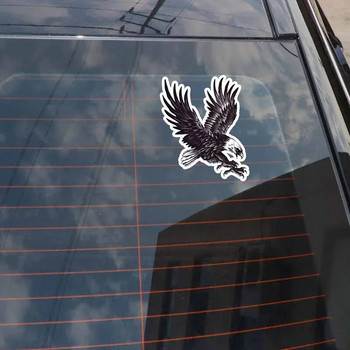 Αυτοκόλλητο αυτοκινήτου Eagle Personalized Creative Αυτοκόλλητο Διακόσμηση αυτοκινήτου Αδιάβροχο αντηλιακό κάλυμμα Scratch PVC 16*13cm