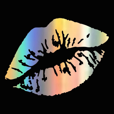 G091 10X7,5CM autómatrica csók ajkak autó motorkerékpár dekoráció tükrözés vízálló autó alakú egyedi matrica autós kiegészítők