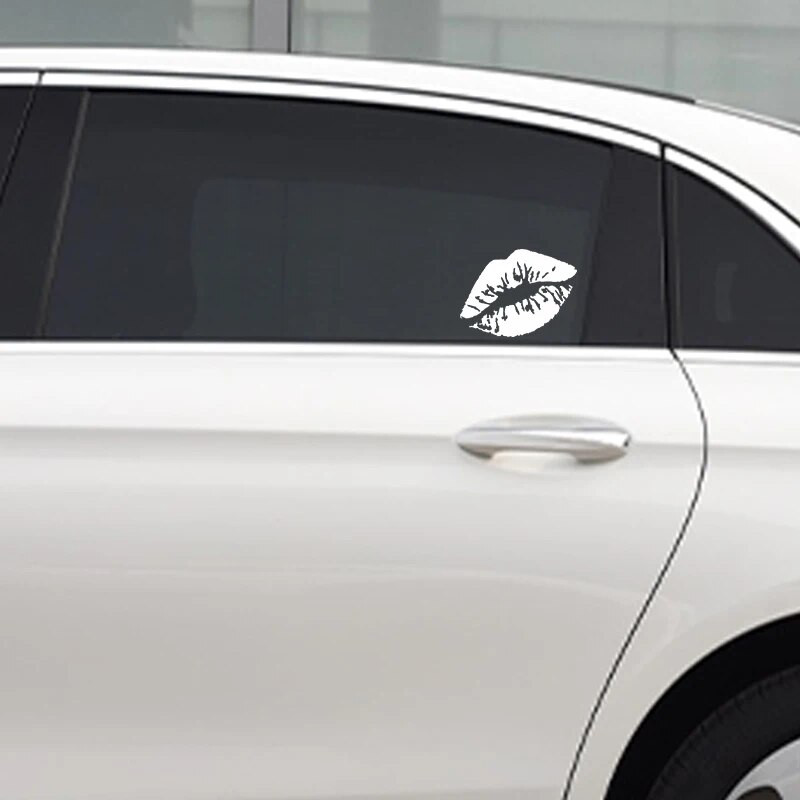 G091 10X7,5CM autómatrica csók ajkak autó motorkerékpár dekoráció tükrözés vízálló autó alakú egyedi matrica autós kiegészítők