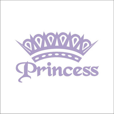 Slatka vruća ružičasta princezina kruna Vinil naljepnica Dekoracija prozora automobila, Elegantne naljepnice za automobile za dame i djevojke Dekor naljepnica za prijenosna računala