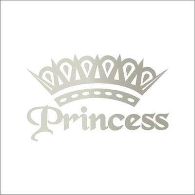Slatka vruća ružičasta princezina kruna Vinil naljepnica Dekoracija prozora automobila, Elegantne naljepnice za automobile za dame i djevojke Dekor naljepnica za prijenosna računala