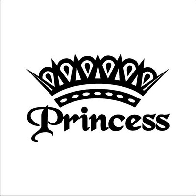 Slatka vruća ružičasta princezina kruna Vinil naljepnica Dekoracija prozora automobila, Elegantne naljepnice za automobile za dame i djevojke Dekor naljepnica za prijenosna računala