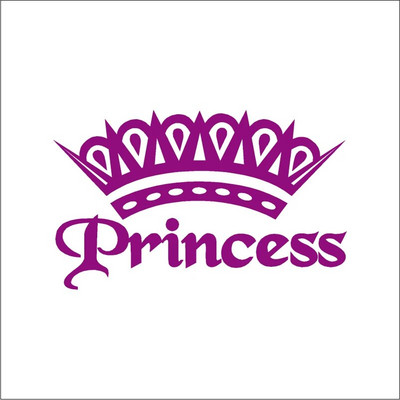 Slatka vruća ružičasta princezina kruna Vinil naljepnica Dekoracija prozora automobila, Elegantne naljepnice za automobile za dame i djevojke Dekor naljepnica za prijenosna računala