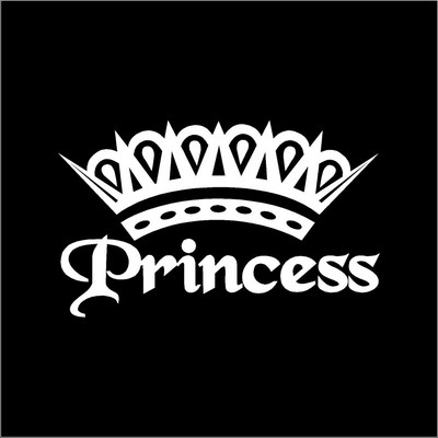 Slatka vruća ružičasta princezina kruna Vinil naljepnica Dekoracija prozora automobila, Elegantne naljepnice za automobile za dame i djevojke Dekor naljepnica za prijenosna računala