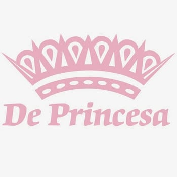 Испанска версия De Princesa Car Decal Sticker Crown, Princesa Pegatina Coche