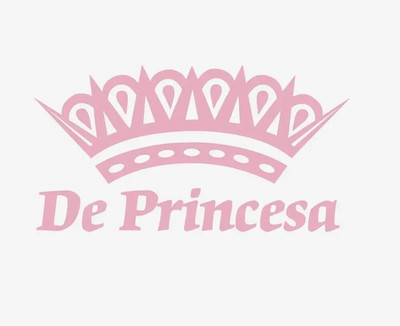 Ισπανική έκδοση De Princesa Car Decal Sticker Crown , Princesa Pegatina Coche