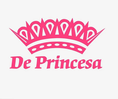 Ισπανική έκδοση De Princesa Car Decal Sticker Crown , Princesa Pegatina Coche