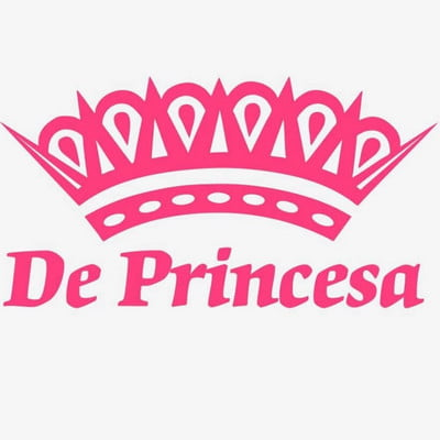 Ispaniška versija De Princesa Car Decal Sticker Crown , Princesa Pegatina Coche