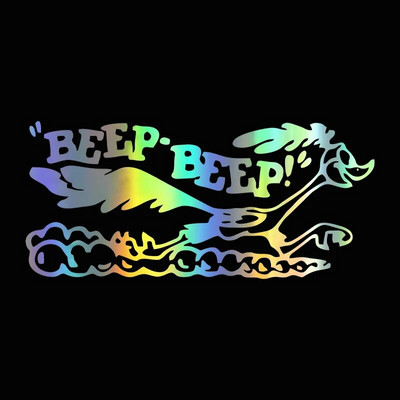 G101 17x7,7 cm Road Runner matrica Rajzfilm OldFast Car Truck Laptop Viny TartozékokDecaCar Kiegészítők