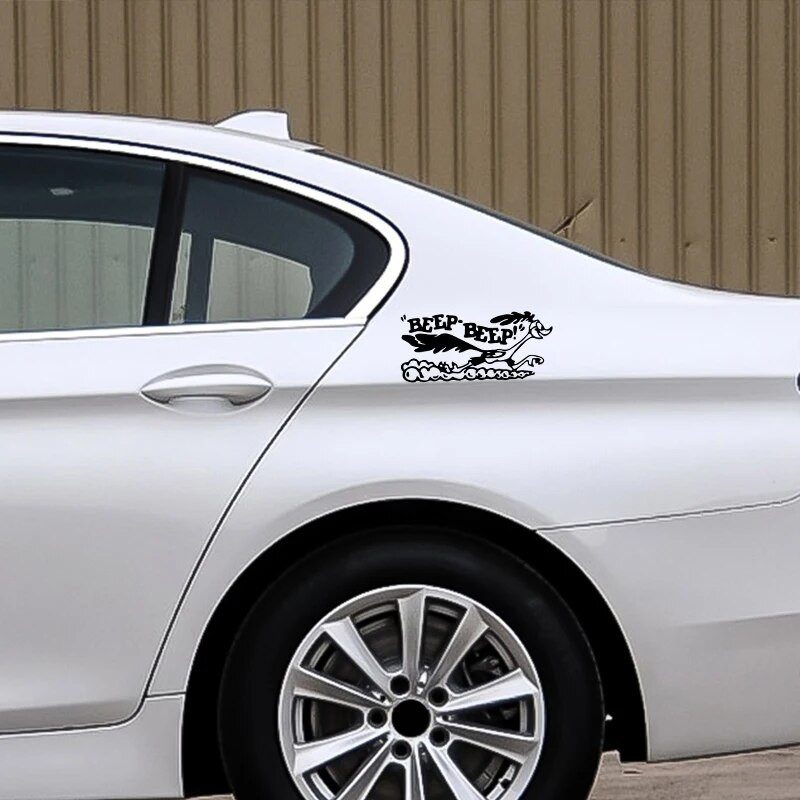 G101 17x7,7 cm Road Runner matrica Rajzfilm OldFast Car Truck Laptop Viny TartozékokDecaCar Kiegészítők