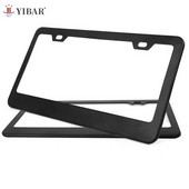 1 ΤΕΜ US Ca 1X φορτηγό αυτοκινήτου από ανοξείδωτο χάλυβα Πλαίσιο πινακίδας κυκλοφορίας + βιδωτό καπάκι