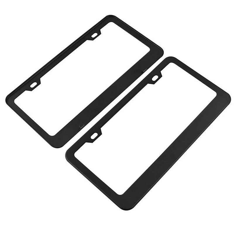 1 ΤΕΜ US Ca 1X φορτηγό αυτοκινήτου από ανοξείδωτο χάλυβα Πλαίσιο πινακίδας κυκλοφορίας + βιδωτό καπάκι