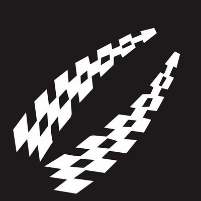 Autóverseny-matricák Járműautó-matricák Kockás kerék zászlók Reflektor biztonsági bakelit matricák, 30cm *7cm