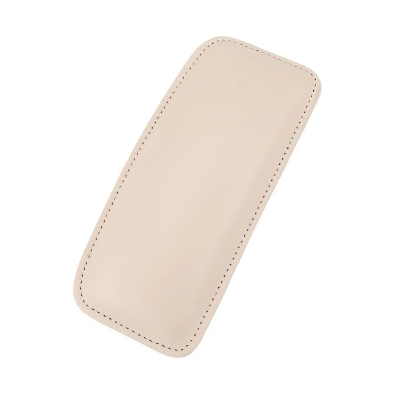 Ādas ceļgalu spilventiņš automašīnas salona spilvenam Ērts elastīgs spilvens Memory Foam Universālie augšstilbu atbalsta piederumi 18X8.2cm