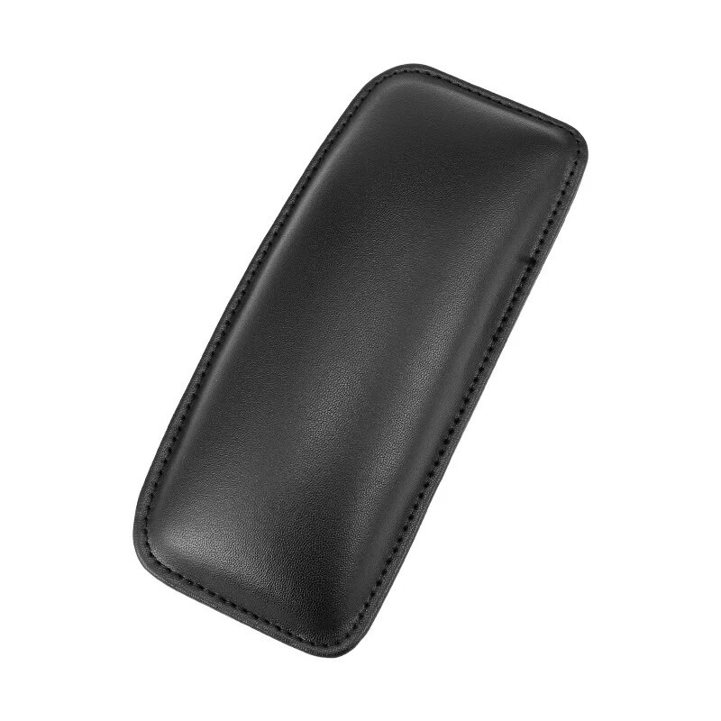 Ādas ceļgalu spilventiņš automašīnas salona spilvenam Ērts elastīgs spilvens Memory Foam Universālie augšstilbu atbalsta piederumi 18X8.2cm