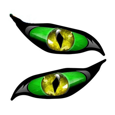Autokleebised Evil Yellow Eyes jaoks Haagissuvila mootorratta oklusioon kriimustus veekindel esiklaas VAN Anime kleebis VINÜÜLIKLEEBIS Tooted