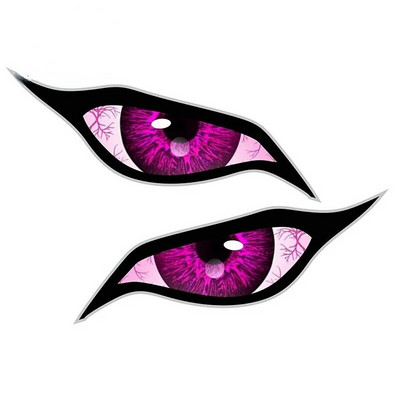 Autokleebised Evil Yellow Eyes jaoks Haagissuvila mootorratta oklusioon kriimustus veekindel esiklaas VAN Anime kleebis VINÜÜLIKLEEBIS Tooted