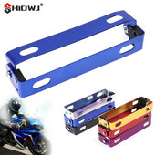 1 vnt aliuminio universalus motociklo reguliuojamo kampo valstybinio numerio laikiklio laikiklis Reguliuojamo kampo metalinis laikiklis Easy 18x5,5x2,5 cm