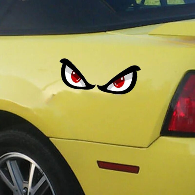 3D simulācijas haizivju raksta uzlīme Acs atpakaļskata spoguļa automašīnas atstarojoša uzlīme Motocikla uzlīme