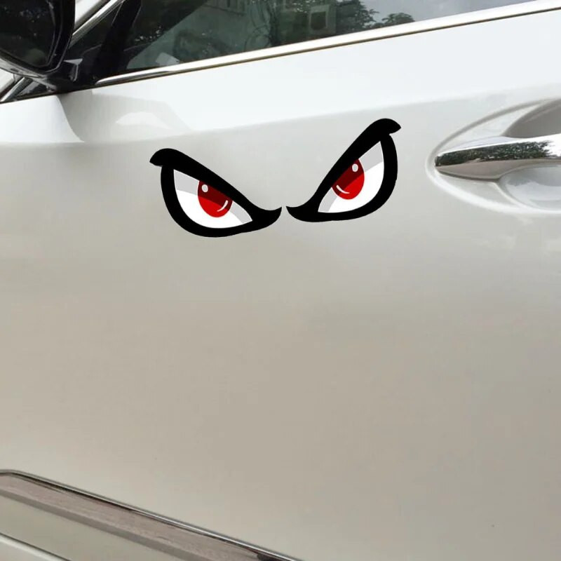 3D simulācijas haizivju raksta uzlīme Acs atpakaļskata spoguļa automašīnas atstarojoša uzlīme Motocikla uzlīme