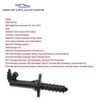 Допълнителен цилиндър на съединителя Помпа на съединителя за 2007-2018 Jeep Wrangler JK Liberty Dodge Nitro 52060133AD 52060133AB 52060133AC