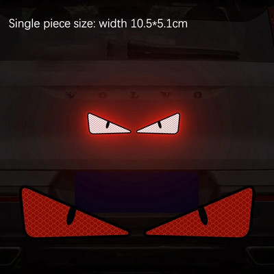 2 komada automobila za stil i naljepnicu s automatskim ogrebotinama, poklopac za karoseriju automobila, spremnik goriva, branik, čudovište, reflektirajuća naljepnica Cool trim