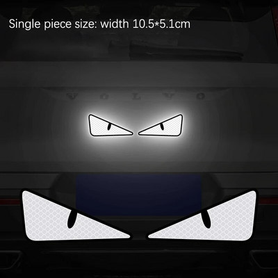 2 komada automobila za stil i naljepnicu s automatskim ogrebotinama, poklopac za karoseriju automobila, spremnik goriva, branik, čudovište, reflektirajuća naljepnica Cool trim