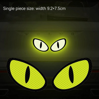 2 komada automobila za stil i naljepnicu s automatskim ogrebotinama, poklopac za karoseriju automobila, spremnik goriva, branik, čudovište, reflektirajuća naljepnica Cool trim