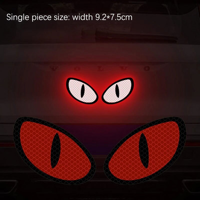 2 komada automobila za stil i naljepnicu s automatskim ogrebotinama, poklopac za karoseriju automobila, spremnik goriva, branik, čudovište, reflektirajuća naljepnica Cool trim