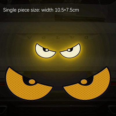 2 komada automobila za stil i naljepnicu s automatskim ogrebotinama, poklopac za karoseriju automobila, spremnik goriva, branik, čudovište, reflektirajuća naljepnica Cool trim