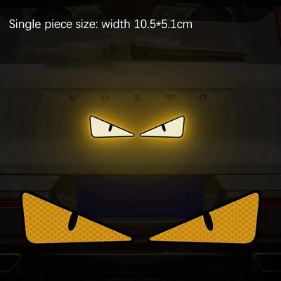 2 komada automobila za stil i naljepnicu s automatskim ogrebotinama, poklopac za karoseriju automobila, spremnik goriva, branik, čudovište, reflektirajuća naljepnica Cool trim