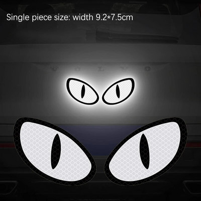 2 komada automobila za stil i naljepnicu s automatskim ogrebotinama, poklopac za karoseriju automobila, spremnik goriva, branik, čudovište, reflektirajuća naljepnica Cool trim