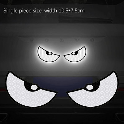 2 komada automobila za stil i naljepnicu s automatskim ogrebotinama, poklopac za karoseriju automobila, spremnik goriva, branik, čudovište, reflektirajuća naljepnica Cool trim