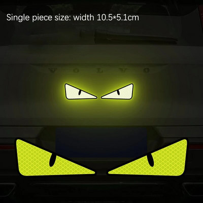 2 komada automobila za stil i naljepnicu s automatskim ogrebotinama, poklopac za karoseriju automobila, spremnik goriva, branik, čudovište, reflektirajuća naljepnica Cool trim