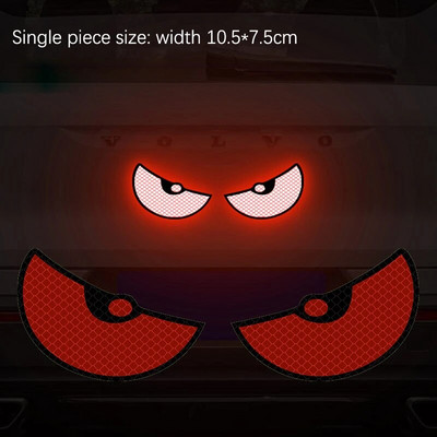 2 komada automobila za stil i naljepnicu s automatskim ogrebotinama, poklopac za karoseriju automobila, spremnik goriva, branik, čudovište, reflektirajuća naljepnica Cool trim