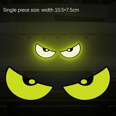 2 komada automobila za stil i naljepnicu s automatskim ogrebotinama, poklopac za karoseriju automobila, spremnik goriva, branik, čudovište, reflektirajuća naljepnica Cool trim