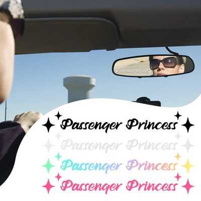 Passenger Princess Star Car Αυτοκόλλητα καθρέφτη Διακόσμηση Καθρέφτης Πίσω όψη Αυτοκόλλητο Αυτοκόλλητου Αυτοκινήτου Αυτοκόλλητου Βινυλίου Εσωτερικά αξεσουάρ