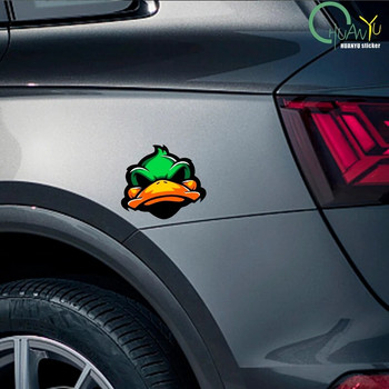 JDM Cartoon Duck Светлоотразителни стикери за кола Декор Мотоциклет Скутер Автоматично тяло Предно стъкло Стъкло Капачка на резервоара за гориво Декал Аксесоари