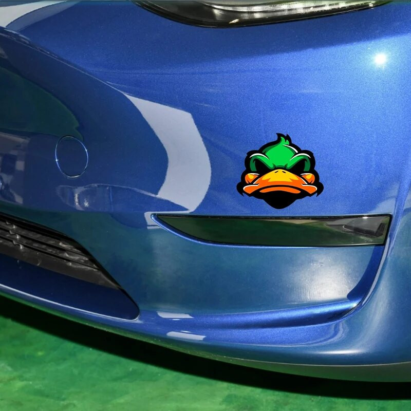 JDM Cartoon Duck Peegeldavad autokleebised Decor Mootorratta tõukeratta Auto Kere Esiklaas Klaas Kütusepaagi korgi kleebised Tarvikud