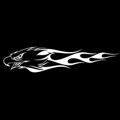 Autokleebis Flamingo Eagle Tribal Loomamustriga kaunistus Välisosad Mootorratta kleebised Päikesekaitsekreem ja veekindel PVC