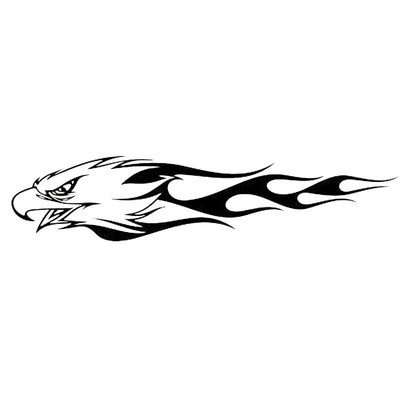 Autokleebis Flamingo Eagle Tribal Loomamustriga kaunistus Välisosad Mootorratta kleebised Päikesekaitsekreem ja veekindel PVC