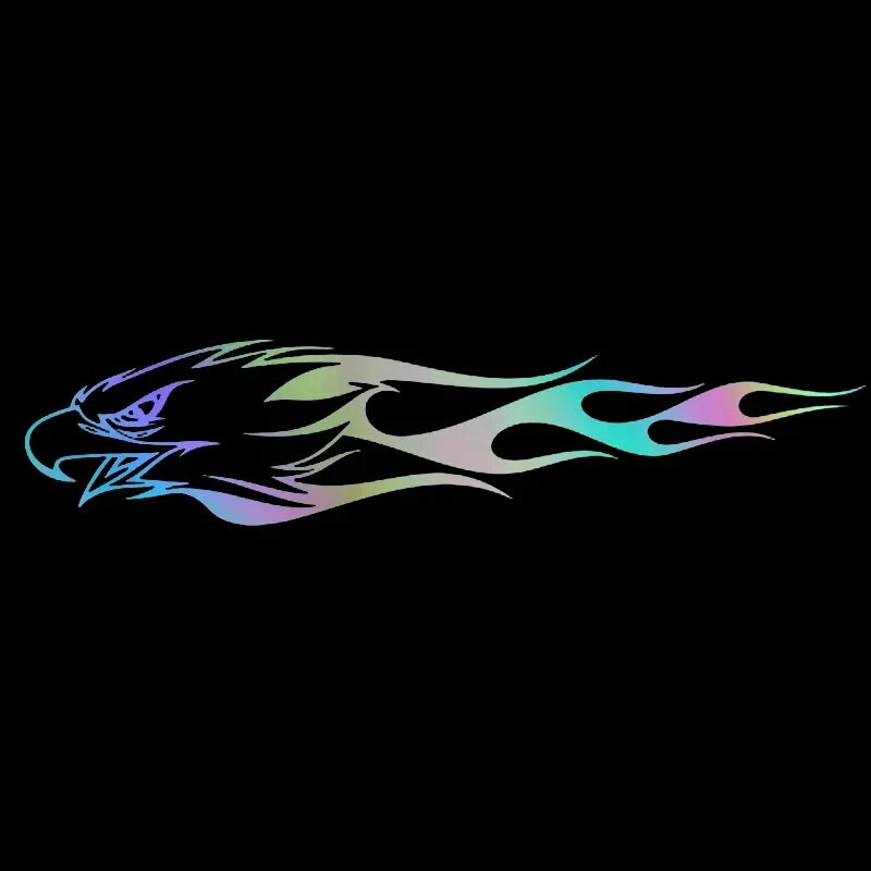 Autokleebis Flamingo Eagle Tribal Loomamustriga kaunistus Välisosad Mootorratta kleebised Päikesekaitsekreem ja veekindel PVC