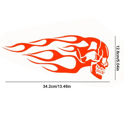 Motorkerékpár olajtartály matricák törzsi láng koponya matricák és matricák vízálló és UV-álló dekorációk ajándék neki/neki