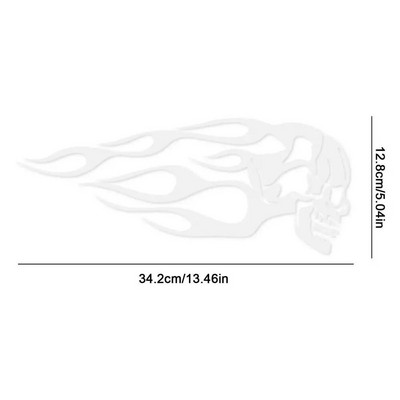 Motorkerékpár olajtartály matricák törzsi láng koponya matricák és matricák vízálló és UV-álló dekorációk ajándék neki/neki
