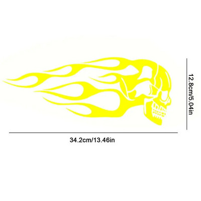 Motorkerékpár olajtartály matricák törzsi láng koponya matricák és matricák vízálló és UV-álló dekorációk ajándék neki/neki