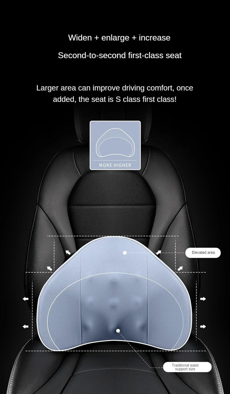 2024-es új Nine Pearl memóriahabos autós hátpárna deréktáj védelme a vezetőülés háttámlájának autós deréktáji párna