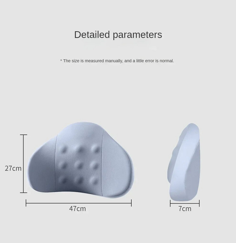 2024-es új Nine Pearl memóriahabos autós hátpárna deréktáj védelme a vezetőülés háttámlájának autós deréktáji párna